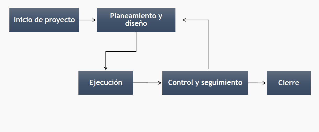 esquema proceso gestion proyectos